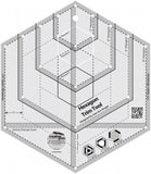 Hexagon Trim Tool, Non-Slip Quilt Ruler from Creative Grids, #CGRJAW4