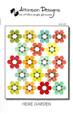 HEXIE GARDEN Quilt Pattern, Atkinson Designs Fat Quarter Quilt