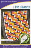 Hot Flashes quilt pattern for 2 1/2" Strips from Cozy Quilt Designs # CQD01063