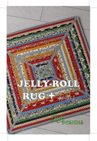 Jelly-Roll Rug + Pattern, by R.J. Designs RJD 140