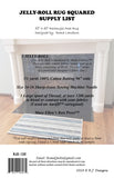 Jelly-Roll Rug Squared Pattern, by R.J. Designs RJD 120