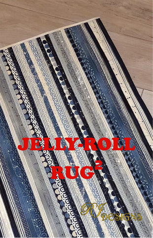 Jelly-Roll Rug Squared Pattern, by R.J. Designs RJD 120