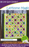 LeMoyne Magic quilt pattern for 2 1/2" Strips from Cozy Quilt Designs # CQD01111