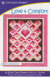 Love & Comfort Strip Pattern for 2 1/2" Strips from Cozy Quilt Designs # CQD01043