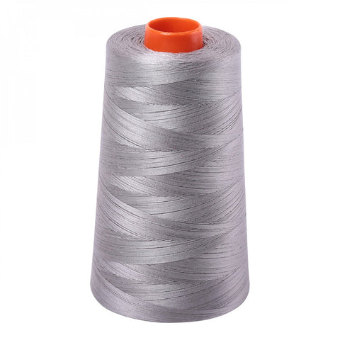 AURIFIL QUILT THREAD CONE - 50 WT - 6452 yards #2620 Stainless Steel