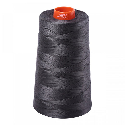 AURIFIL QUILT THREAD CONE - 50 WT - 6452 yards #2630 Dark Pewter