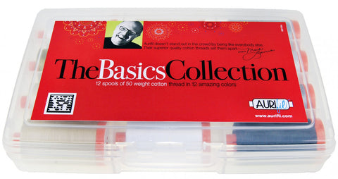 AURIFIL The Basics Collection - 50 WT -12 spools cotton thread MLBC5012