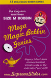 Mega Magic Bobbin Genies, Size M, 12 Teflon Washers per pkg MG12