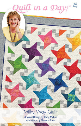 Milky Way Quilt pattern from Quilt in a Day, Eleanor Burns, Easy 1223