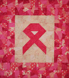 PINK Ribbon Wallhanging Quilt KIT, use your Stash!!  Support Breast Cancer