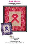 PINK Ribbon Wallhanging Quilt PATTERN, use your Stash!!  Support Breast Cancer