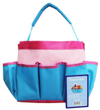Project Tote - 10 x 8 x 5" Blue, Light Pink, and Hot Pink from Allary #1610