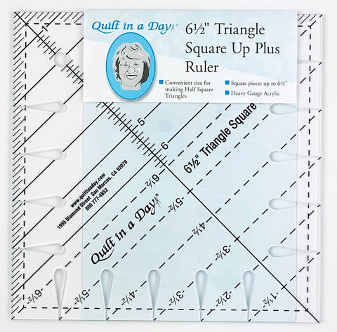 6 1/2" Triangle Square Up PLUS Ruler, Quilt in a Day, # 2059QD
