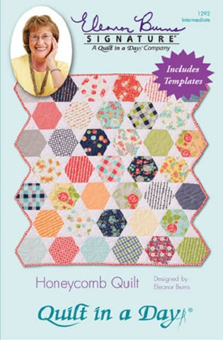 Honeycomb Quilt, Quilt in a Day pattern, Eleanor Burns, w/ Acrylic Template 1292