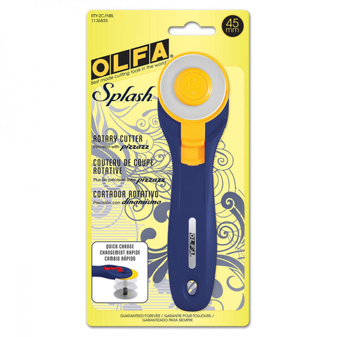 OLFA Splash 45mm Rotary Cutter, NAVY, RTY-2C/NBL 1136835