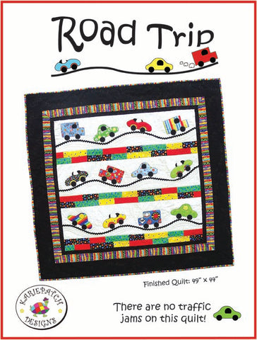 Road Trip Quilt Pattern, KariePatch Designs 49" x 44"