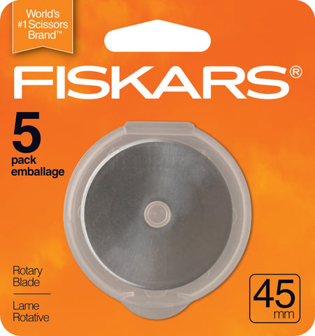 Fiskars 45mm Five (5) Rotary Blades, #195310-1014