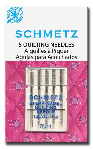 Schmetz Machine Quilting Needles, 130/705 H-Q, 75/11 (Art. 1735) Package of 5