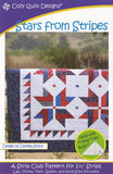 Stars from Stripes quilt pattern for 2 1/2" Strips from Cozy Quilt Designs # CQD01059