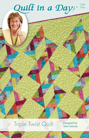 Triple Twist Quilt in a Day pattern, Eleanor Burns & Joan Laisney, Easy 1228