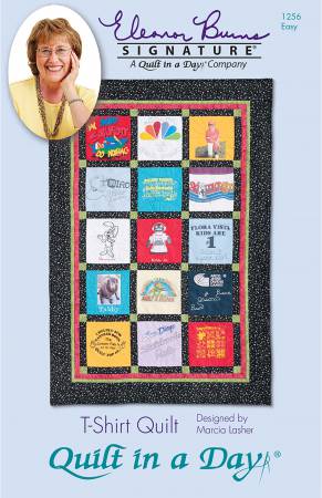 T-Shirt Quilt in a Day, Eleanor Burns, Quick & Easy Memory Quilt pattern 1256