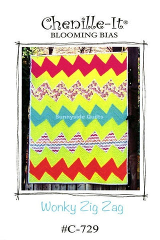 Wonky Zig Zag Baby Quilt Pattern #C-729 by Chenille-It