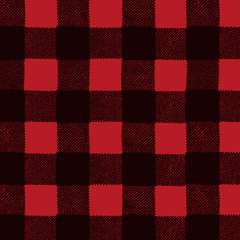 Red Plaid on Flannel BTY Fabric, Clothworks Wild Life # Y3139-80, 100% Cotton
