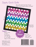 Zippety Quick Quilt Pattern by Quilt in a Day, Eleanor Burns #1245 EASY