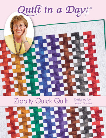 Zippety Quick Quilt Pattern by Quilt in a Day, Eleanor Burns #1245 EASY