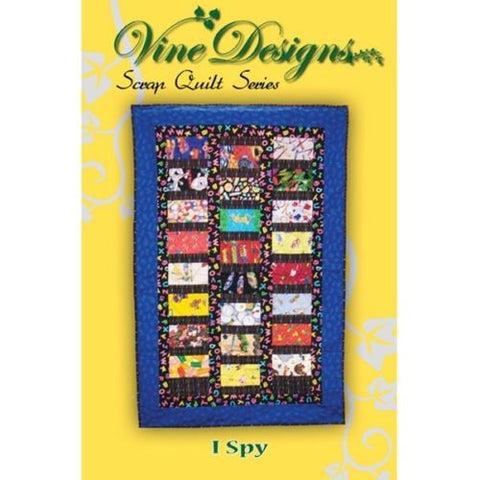 I Spy Daycare Cot Quilt Pattern, Vines Designs Scrap Quilt, Crib/Preschool Nap