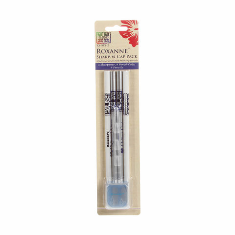 Roxanne Sharp-n-Cap Pack Marking Pencils, 2 Silver & 2 White #RX-BPS-2