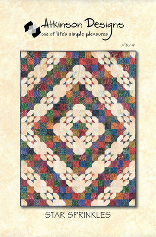 STAR SPRINKLES Quilt Pattern, Atkinson Designs ATK-141